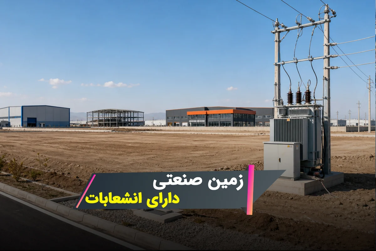 خرید زمین صنعتی دارای انشعابات
