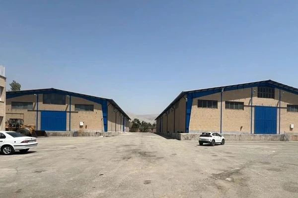 8000 متر زمین ، 3500 متر سوله صنعتی